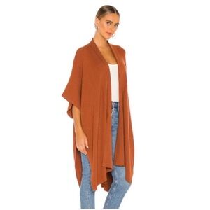 Revolve || Tularosa Women's Rust Open Front Duster Cardigan